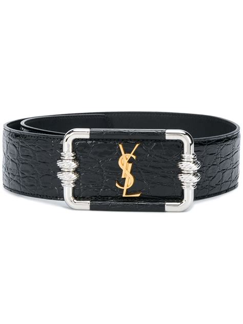 yves saint laurent women's belt|saint laurent monogram leather belt.